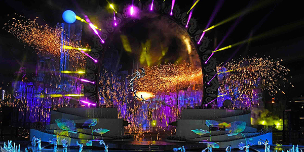 華南首個大型國風實景秀花都上演